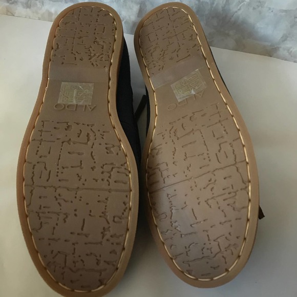 A11).   ALDO GERCHAK Lace Flats & Loafers Brown Blue Sz 5 - Picture 6 of 7